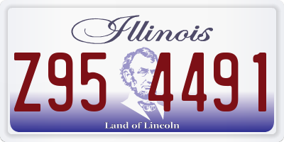 IL license plate Z954491