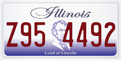 IL license plate Z954492