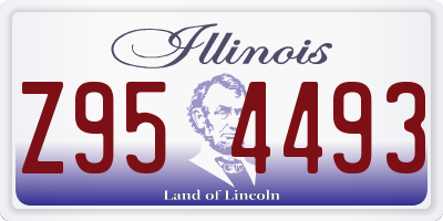 IL license plate Z954493