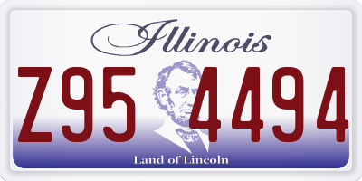 IL license plate Z954494