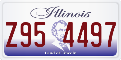 IL license plate Z954497