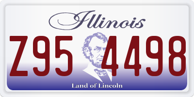 IL license plate Z954498
