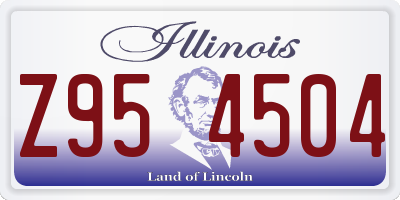 IL license plate Z954504
