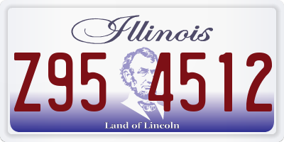 IL license plate Z954512