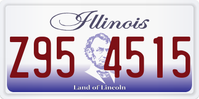 IL license plate Z954515