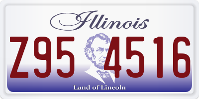 IL license plate Z954516