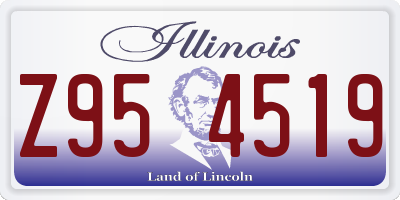 IL license plate Z954519
