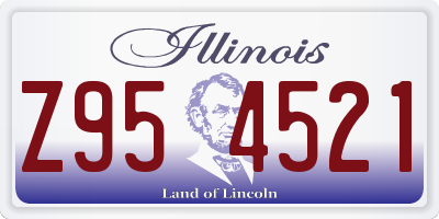 IL license plate Z954521