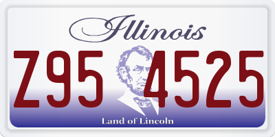 IL license plate Z954525