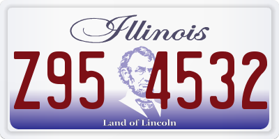 IL license plate Z954532