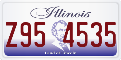 IL license plate Z954535