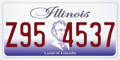 IL license plate Z954537