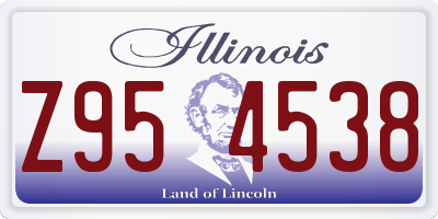 IL license plate Z954538