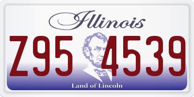 IL license plate Z954539