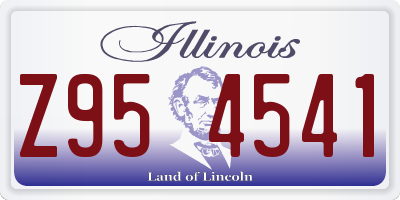 IL license plate Z954541