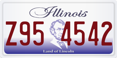 IL license plate Z954542