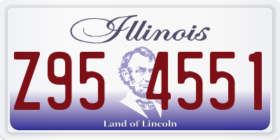 IL license plate Z954551