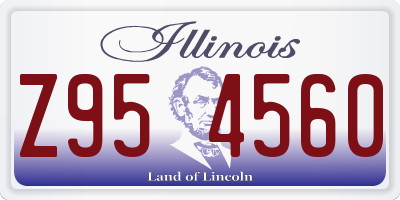IL license plate Z954560