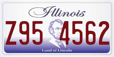 IL license plate Z954562