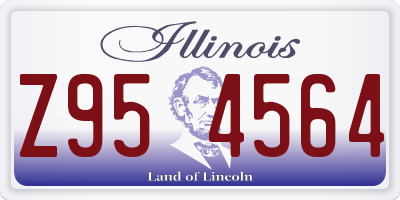 IL license plate Z954564