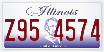 IL license plate Z954574