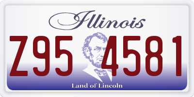 IL license plate Z954581