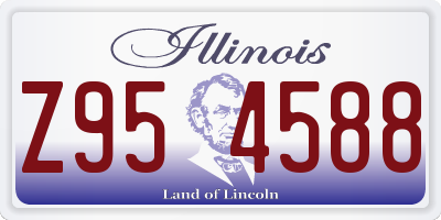 IL license plate Z954588