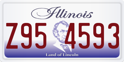 IL license plate Z954593
