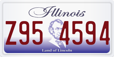 IL license plate Z954594