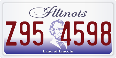 IL license plate Z954598