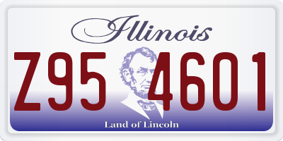 IL license plate Z954601