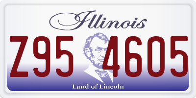 IL license plate Z954605
