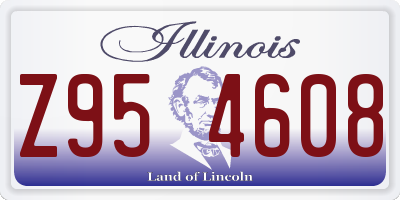 IL license plate Z954608