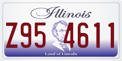 IL license plate Z954611