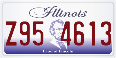 IL license plate Z954613