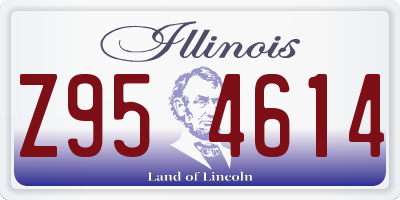 IL license plate Z954614