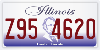 IL license plate Z954620