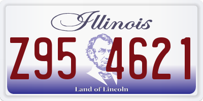 IL license plate Z954621
