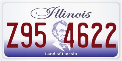 IL license plate Z954622