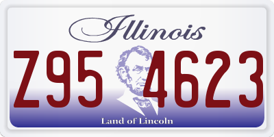 IL license plate Z954623