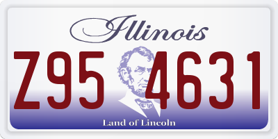 IL license plate Z954631