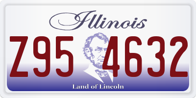 IL license plate Z954632