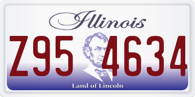 IL license plate Z954634