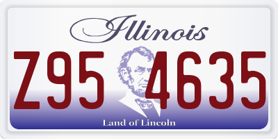 IL license plate Z954635