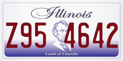 IL license plate Z954642
