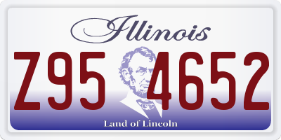 IL license plate Z954652