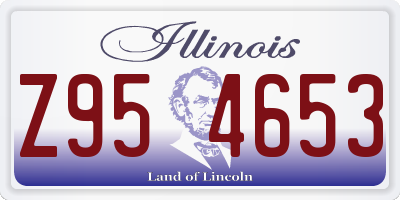 IL license plate Z954653