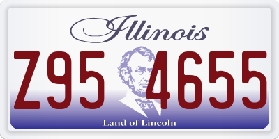 IL license plate Z954655