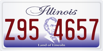 IL license plate Z954657