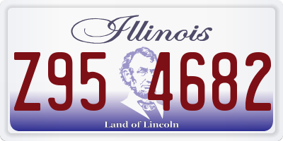 IL license plate Z954682